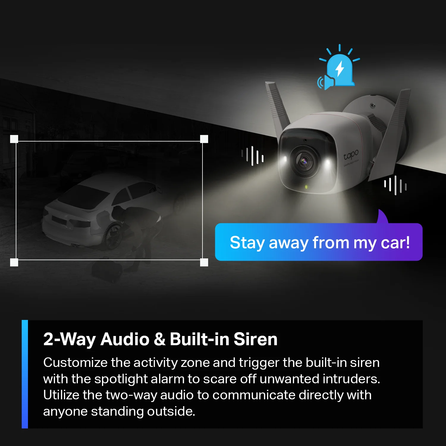 ColorPro 2K QHD Outdoor Camera, Tapo C325WB - Image 8