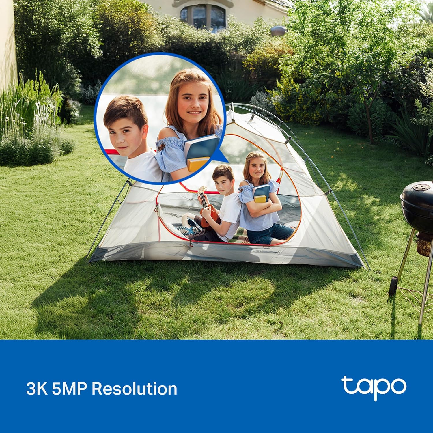 3K Pan/Tilt Indoor/Outdoor Security Camera, Tapo C236 HybridCam 360 - Image 3