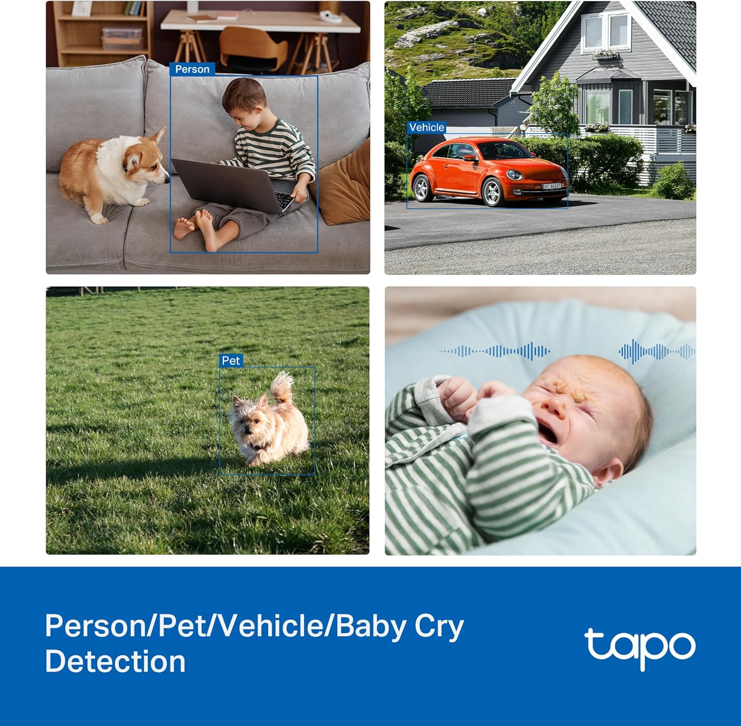 3K Pan/Tilt Indoor/Outdoor Security Camera, Tapo C236 HybridCam 360 - Image 4