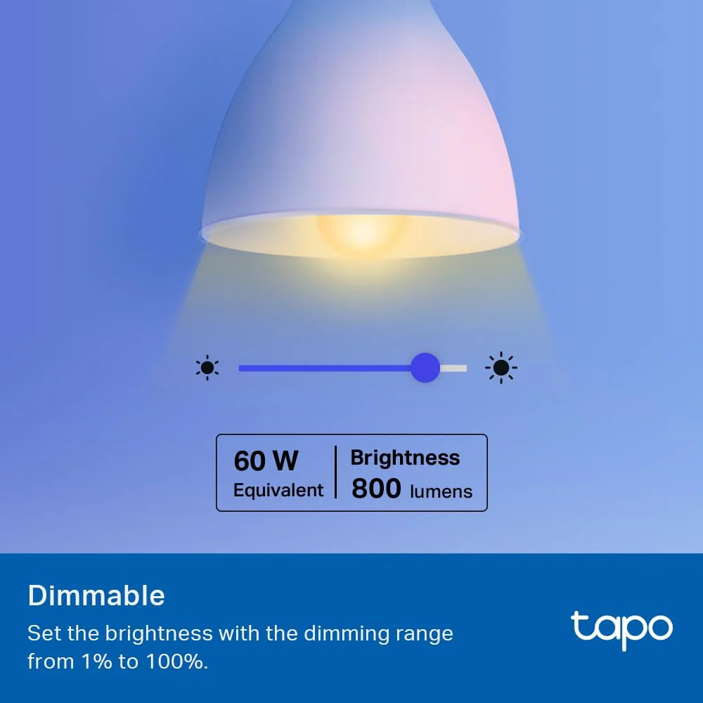 Energy Efficient RGBW Smart Light Bulb, Tapo L531E - Image 4