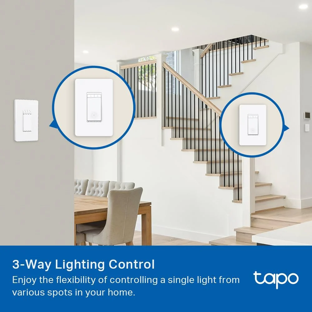 Matter-Certified Smart Dimmer 3-Way Light Switch, Tapo S515D Kit - Image 3