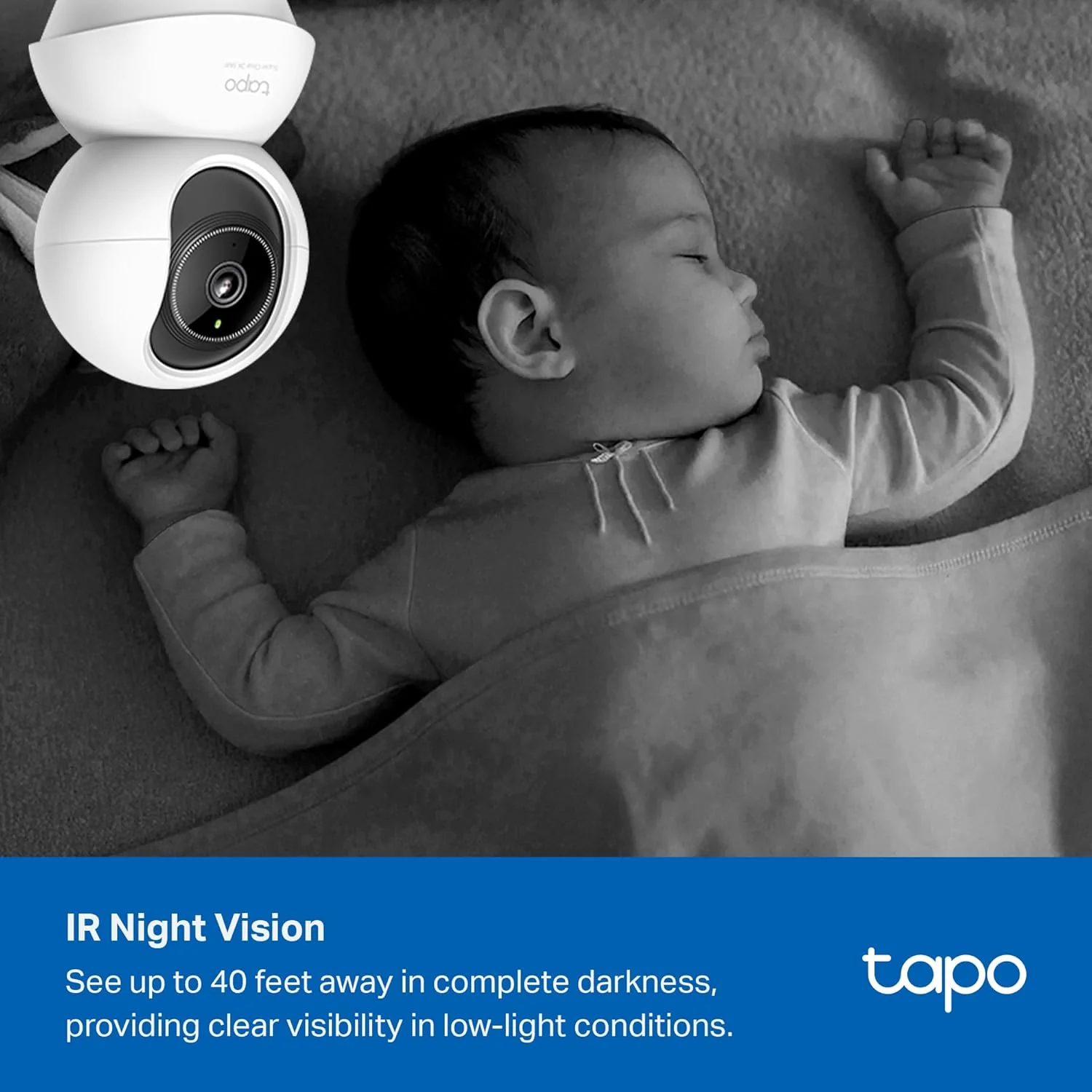 Pan/Tilt 3K 5MP Indoor Security Camera, Tapo C230 - Image 9