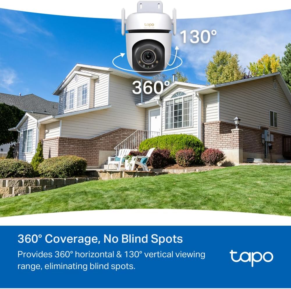 Pan/Tilt 3K 5MP 360 Outdoor Security Camera, Tapo C530WS - Image 3