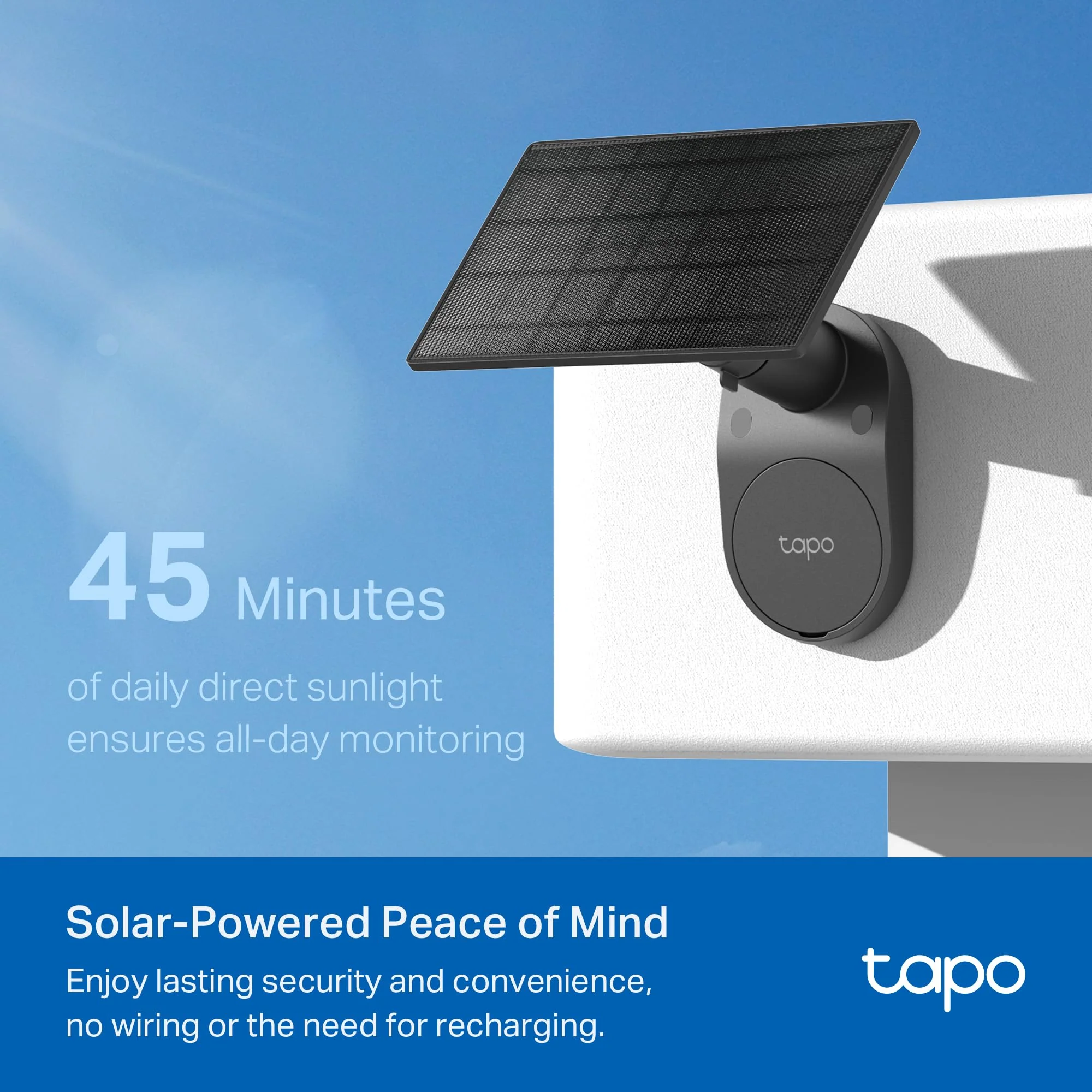SolarCam 1080P Wireless Outdoor Security Camera with Solar Panel, Tapo C403 Kit 3-Pack (Black) - Image 4