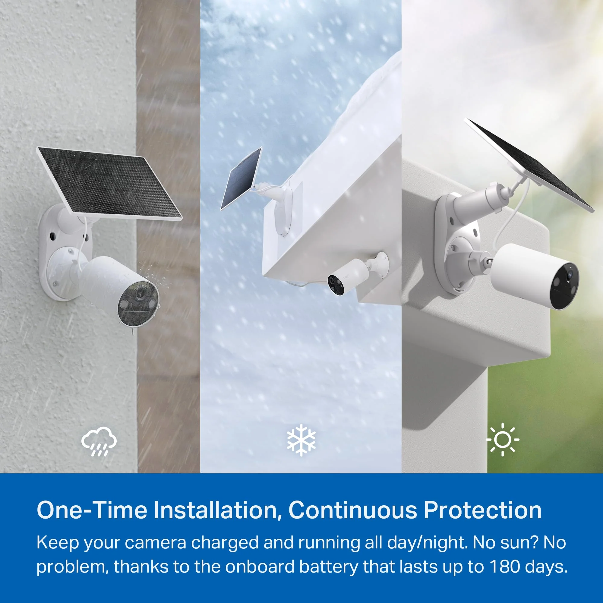 SolarCam 1080P Wireless Outdoor Security Camera with Solar Panel, Tapo C402 Kit 3-Pack - Image 5
