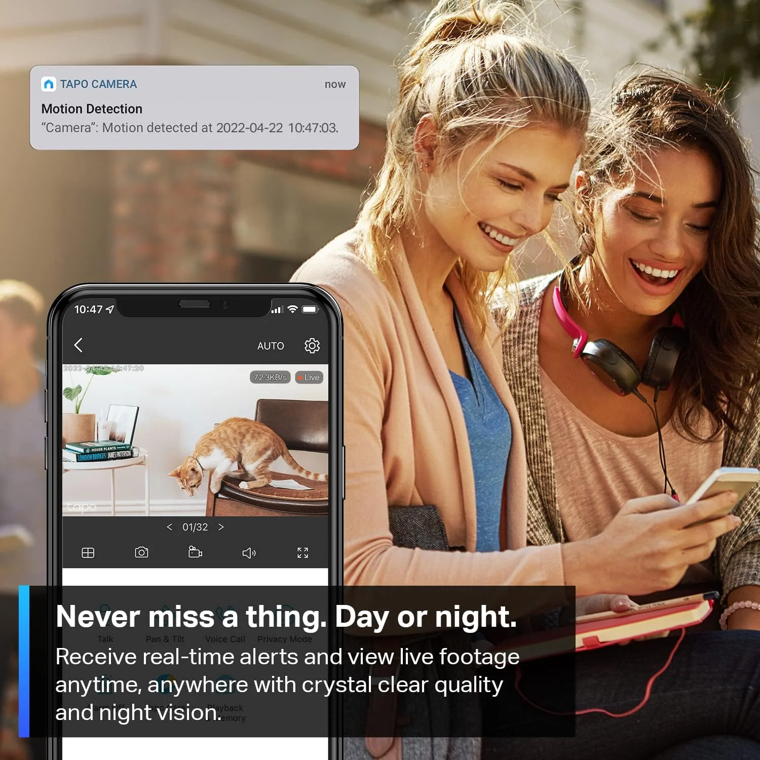 2K Indoor Security Camera 4 Pack, Tapo C110P4 - Image 4