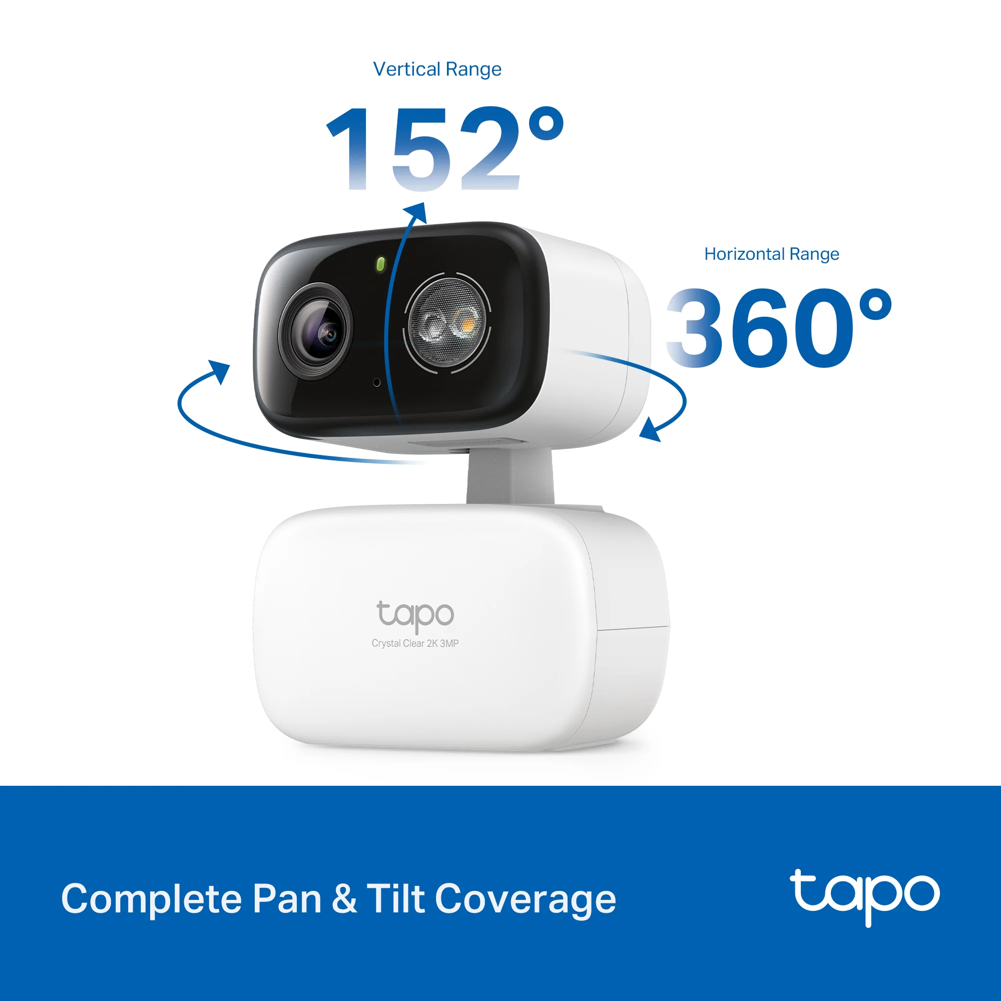 2K Pan/Tilt Indoor/Outdoor Security Camera, Tapo C216 HybridCam 360 2-Pack - Image 3