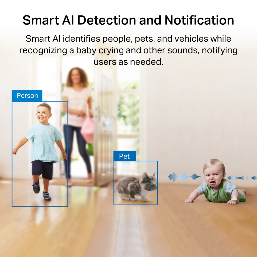 Pan/Tilt 2K Indoor Security Camera for Home, Pet, or Baby Monitor | Tapo C225 - Image 7