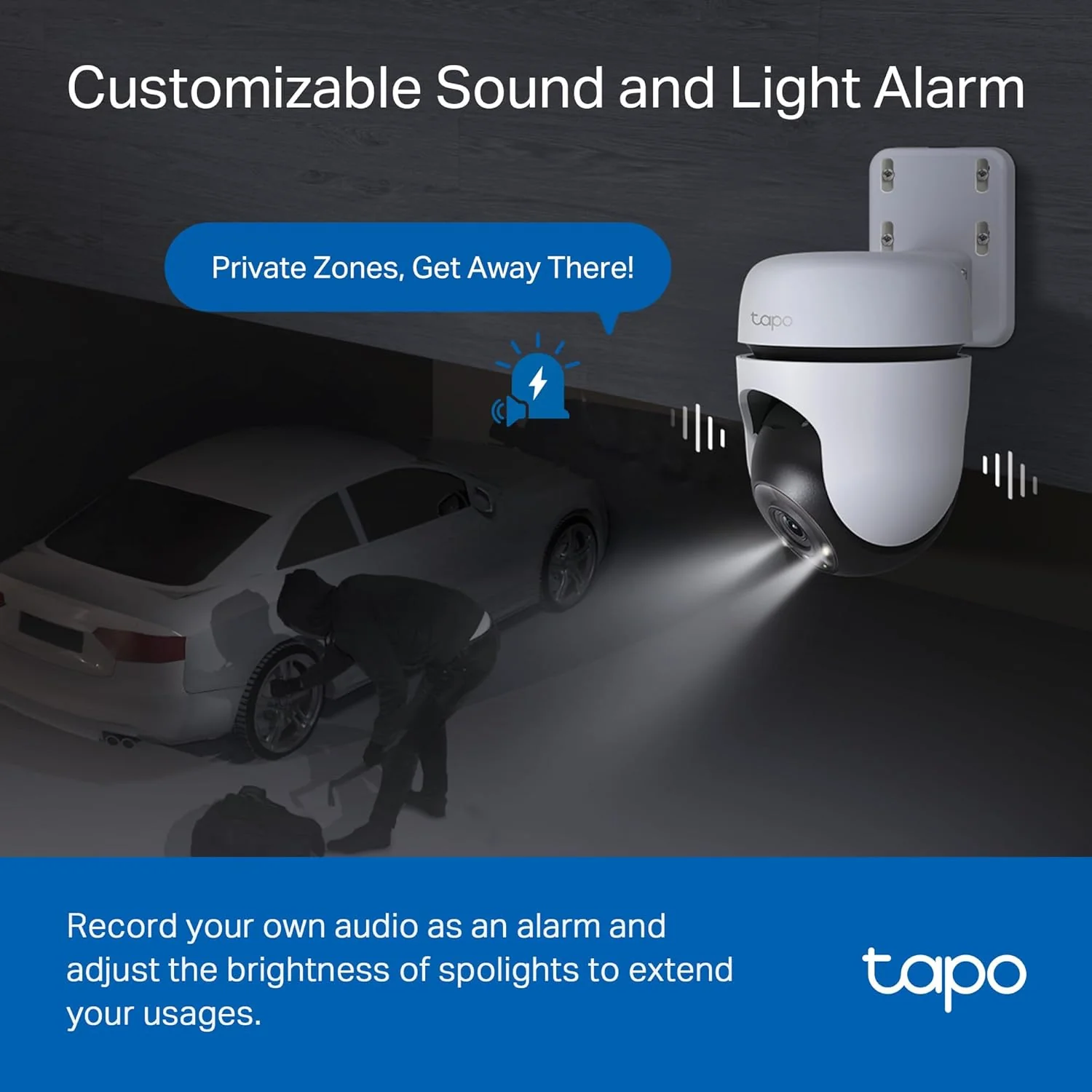 Pan/Tilt 2K IP65 Outdoor Security Camera, Tapo C510W - Image 8