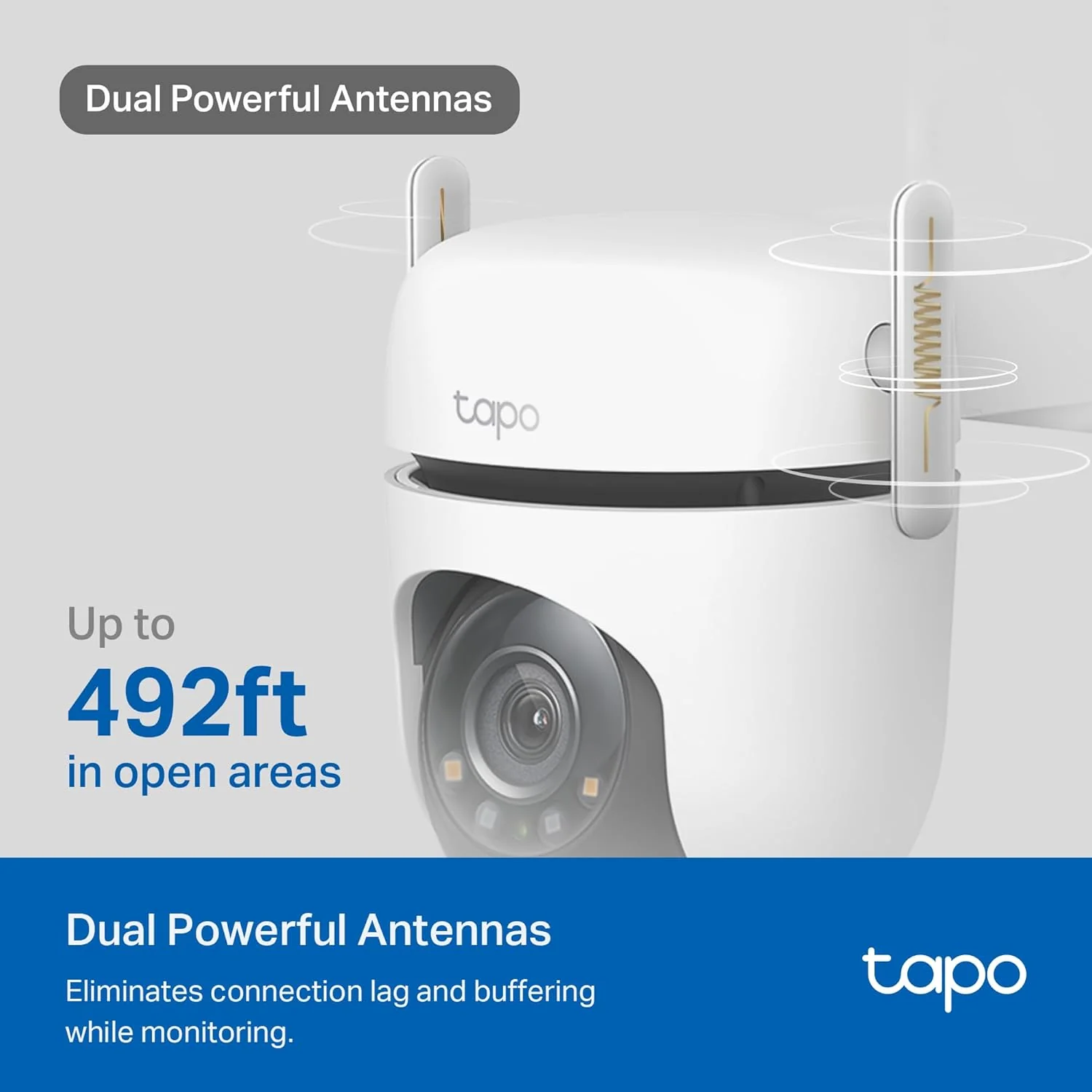 Pan/Tilt 2K+ IP66 Outdoor Security Camera, Tapo C520WS - Image 10