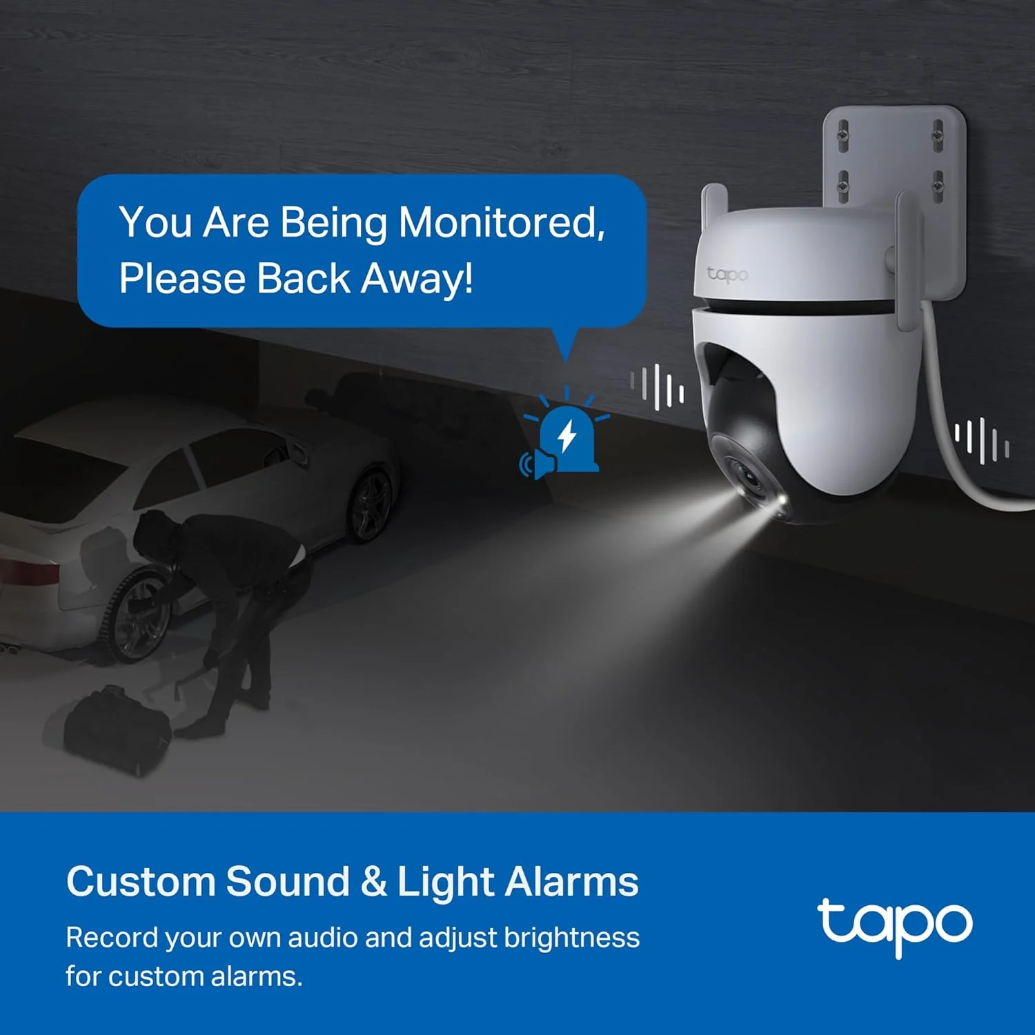 Pan/Tilt 2K+ IP66 Outdoor Security Camera, Tapo C520WS - Image 9