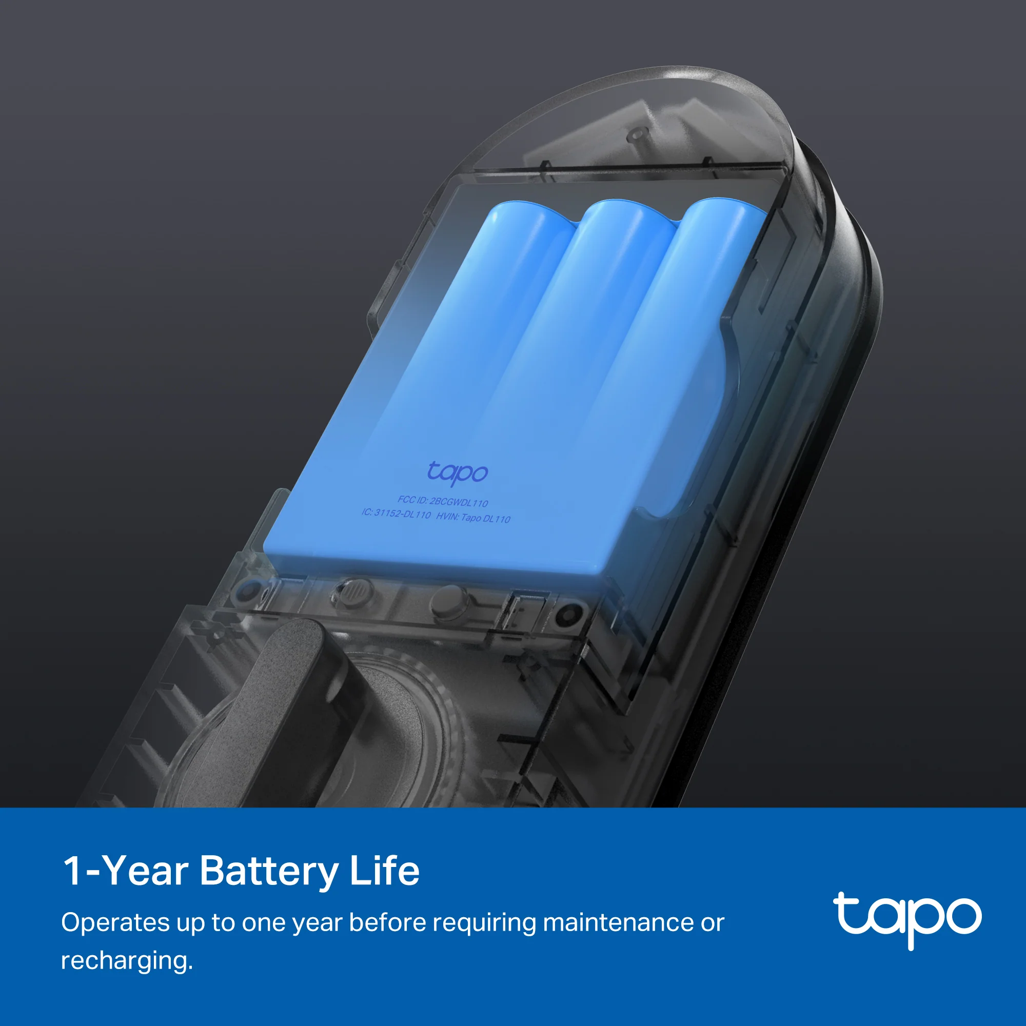 Fingerprint Smart Battery-Powered Door Lock, Tapo DL110 - Image 4
