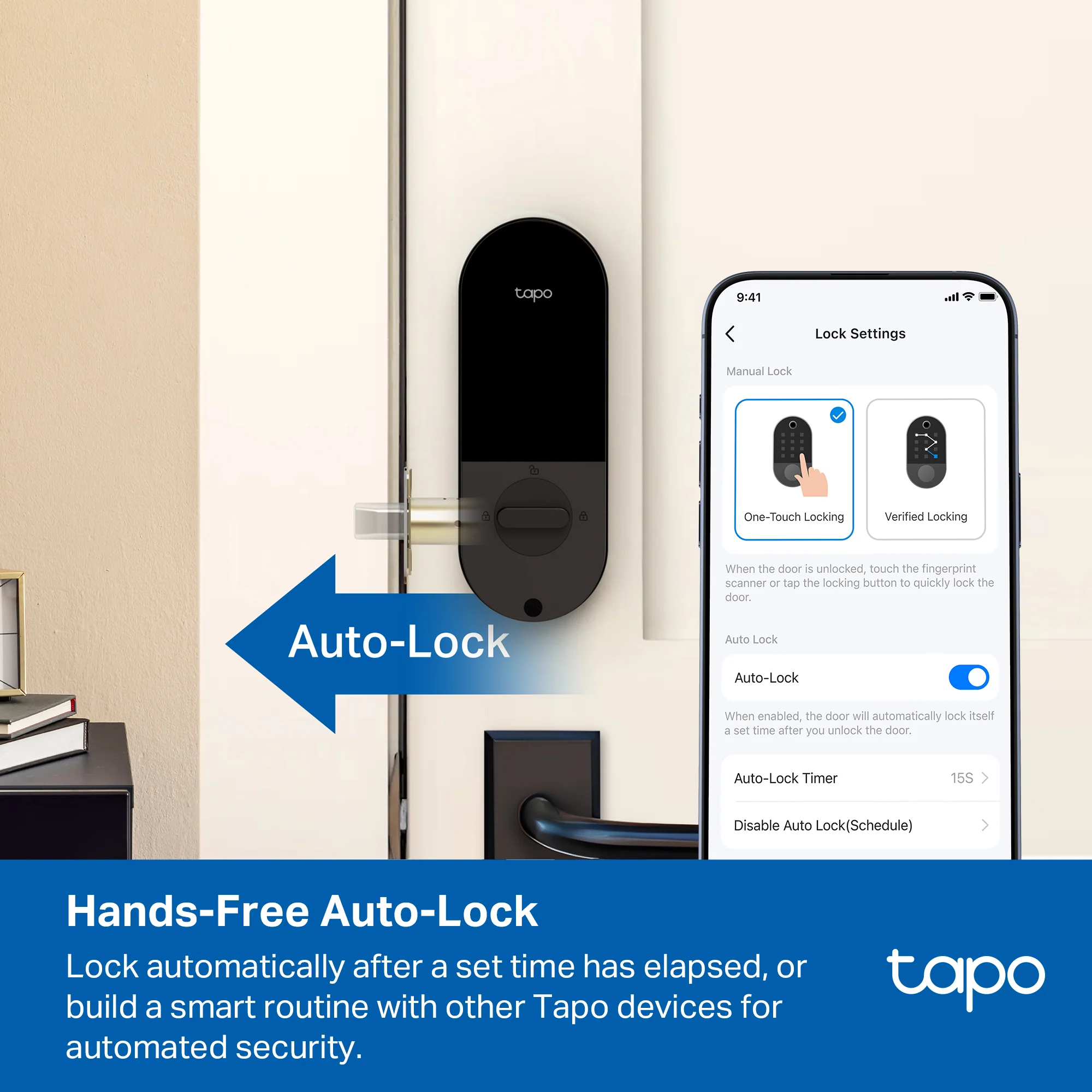 Fingerprint Smart Battery-Powered Door Lock, Tapo DL110 - Image 8