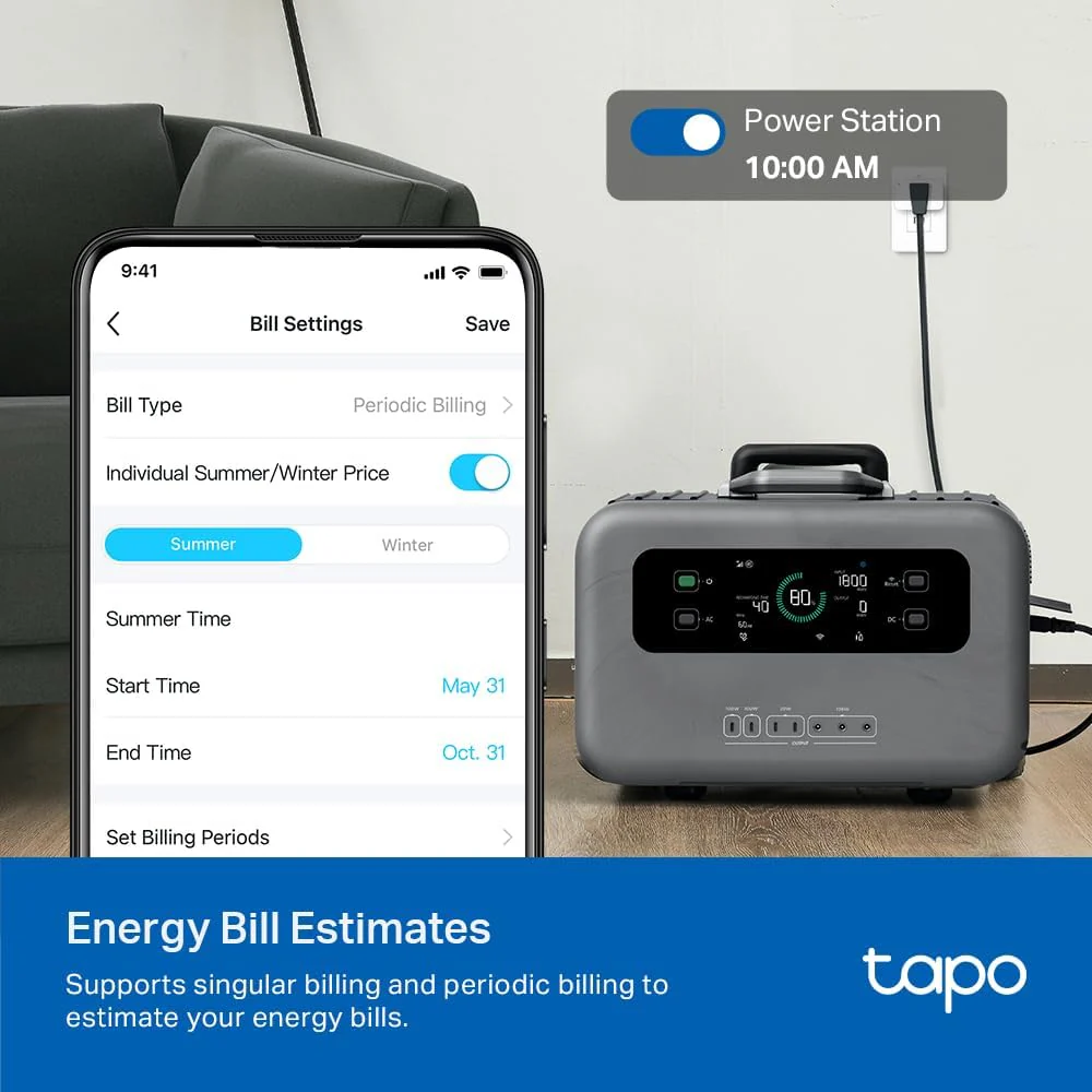 Energy Monitoring Smart Plug Mini, Tapo P115(2-Pack) - Image 3