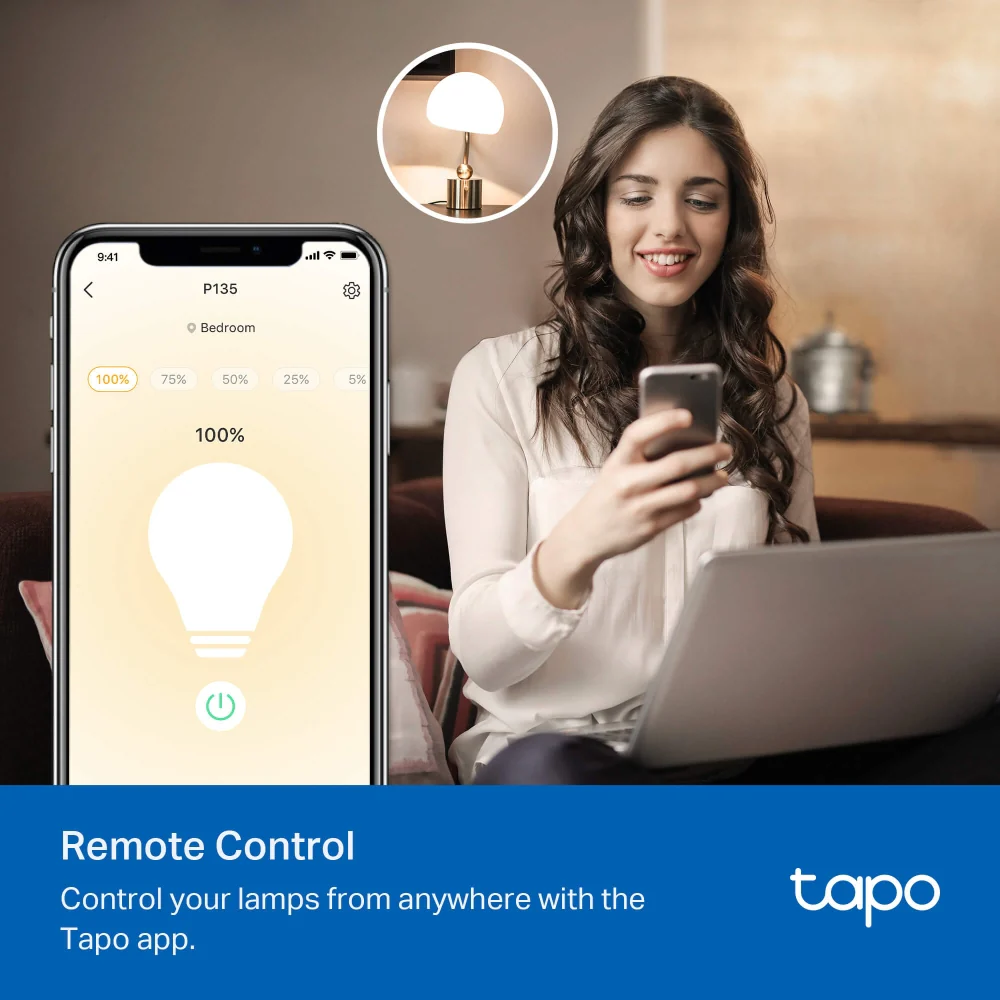 Matter-Certified Smart Lamp Dimmer Kit,Tapo P135 Kit - Image 8