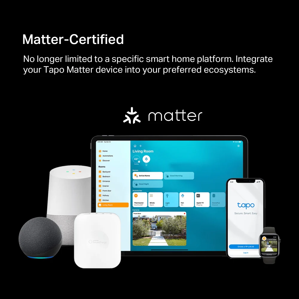 Matter-Certified IP65 Smart Outdoor Plug, Tapo P400M - Image 3