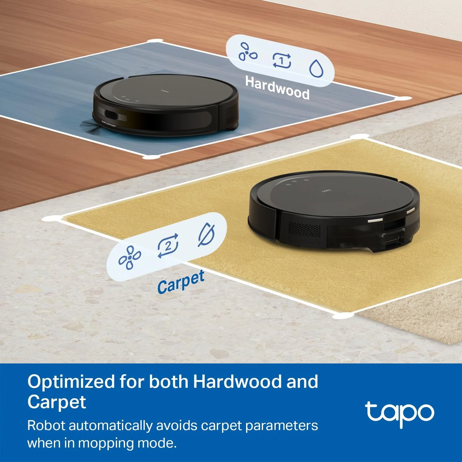 MagSlim LiDAR Robot Vacuum & Mop with Auto-Empty Dock, Tapo RV20 MAX Plus - Image 6