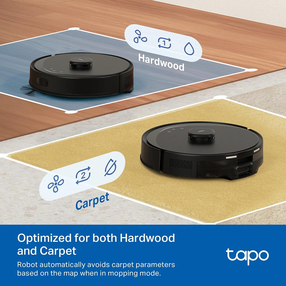 LiDAR Robot Vacuum & Mop with Auto-Empty Dock, Tapo RV30 MAX Plus - Image 10