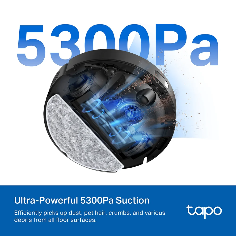 LiDAR Robot Vacuum & Mop with Auto-Empty Dock, Tapo RV30 MAX Plus - Image 4