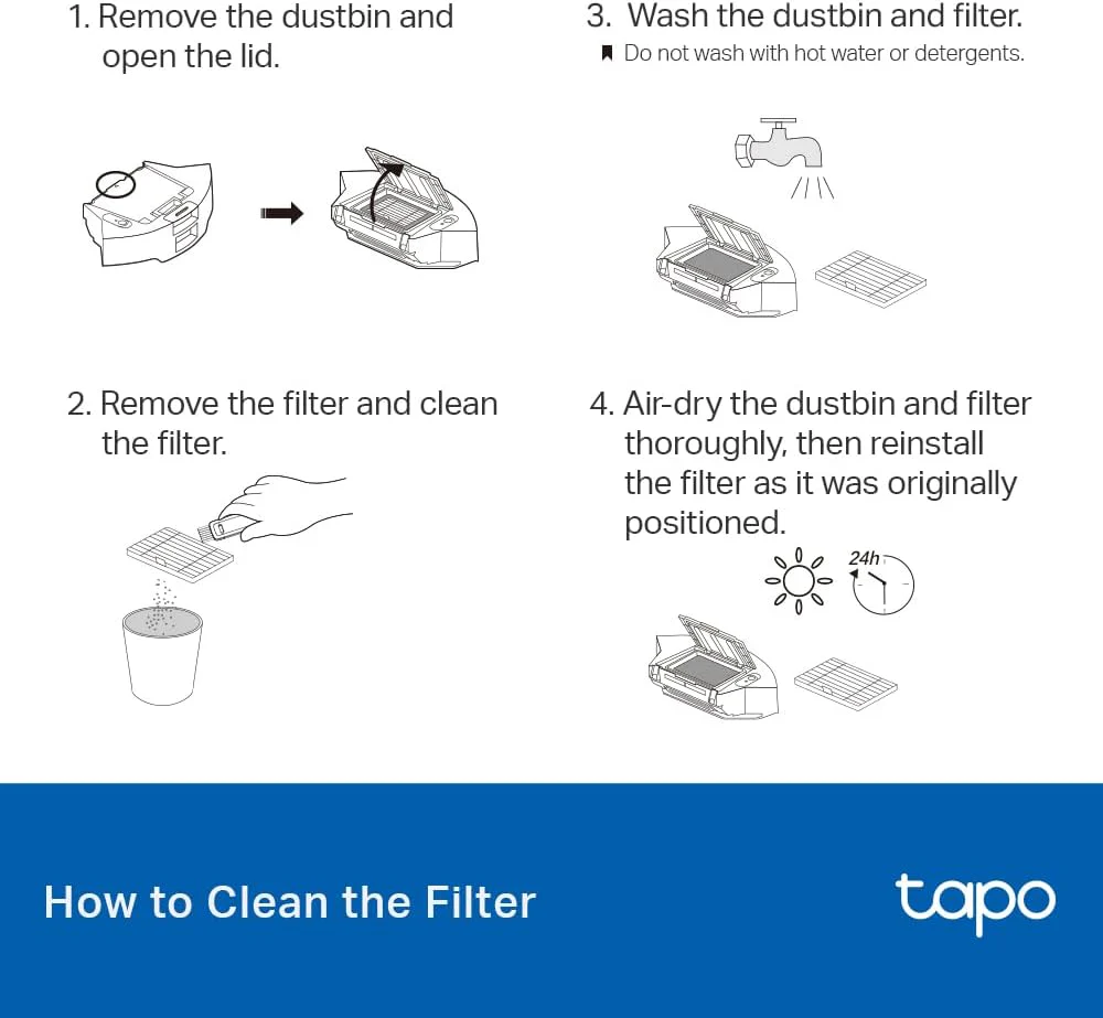 Robot Vacuum Replacement Accessory Kit, Tapo RVA105 - Image 10