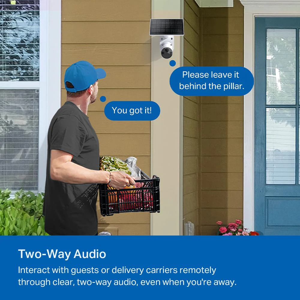 SolarCam 1080P Wireless Outdoor Security Camera with Solar Panel, Tapo C402 Kit - Image 8