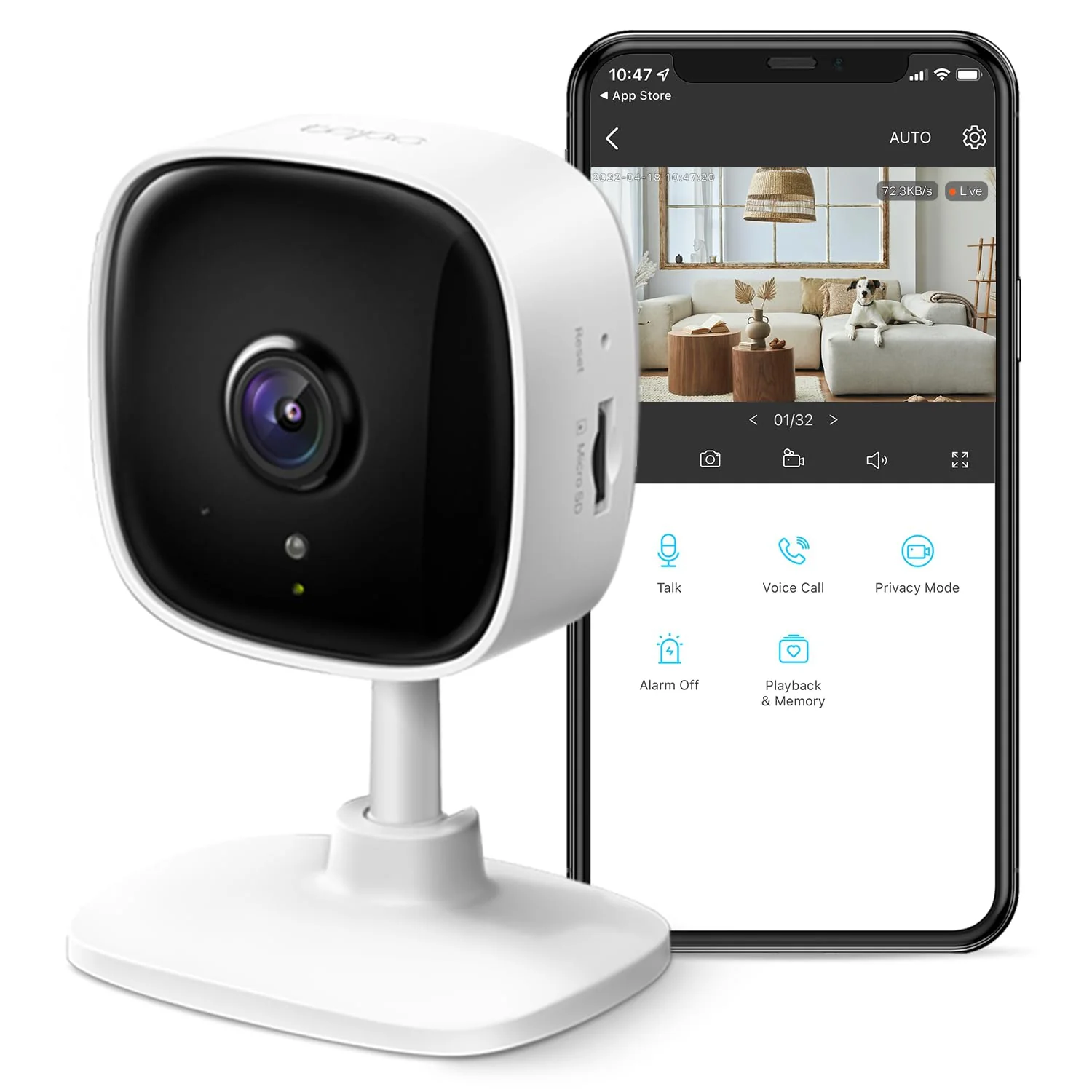 2K Indoor Security Camera, Tapo C110 - Image 8