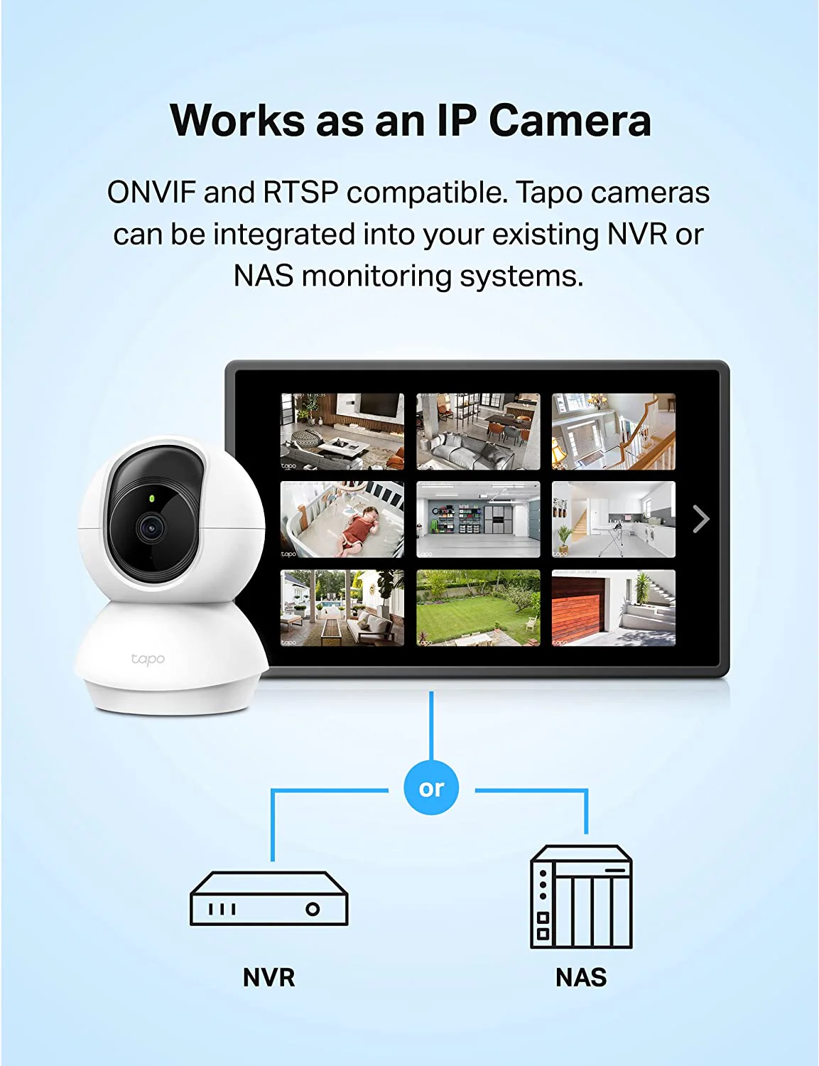 2K Indoor Pan/Tilt Security Camera, Tapo C210P2 2-Pack - Image 7