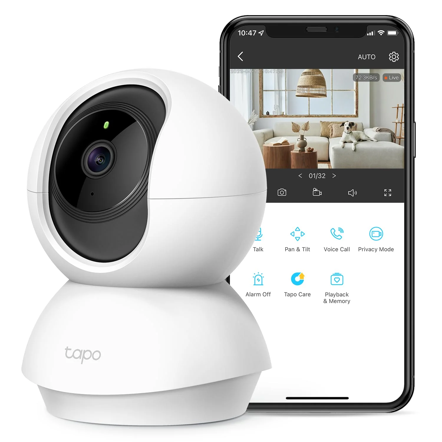 2K Indoor Pan/Tilt Security Camera, Tapo C210 - Image 7