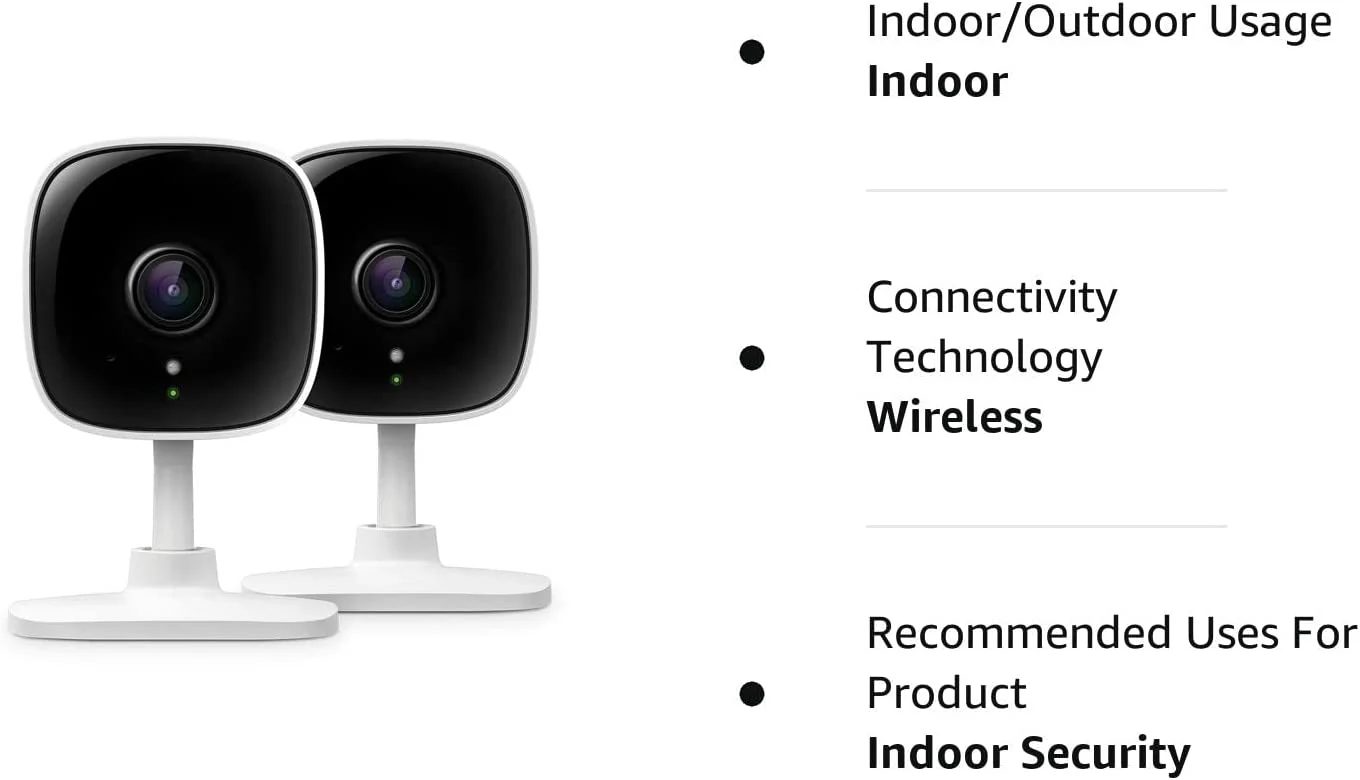 2K Indoor Security Camera 2 Pack, Tapo C110P2 - Image 8