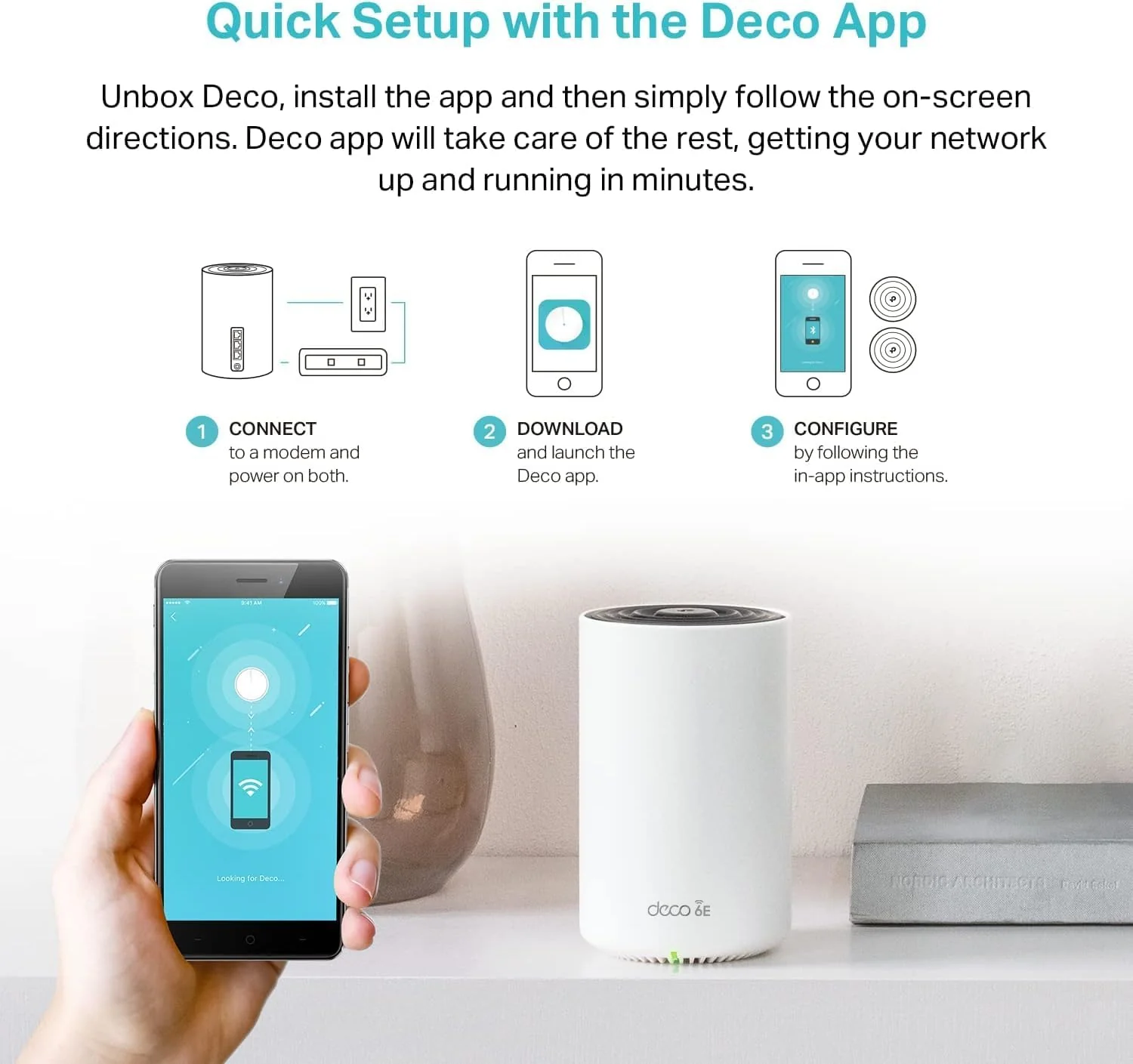 Wi-Fi 6E Tri-Band AXE5400 Mesh System, Deco XE75 3-Pack - Image 7